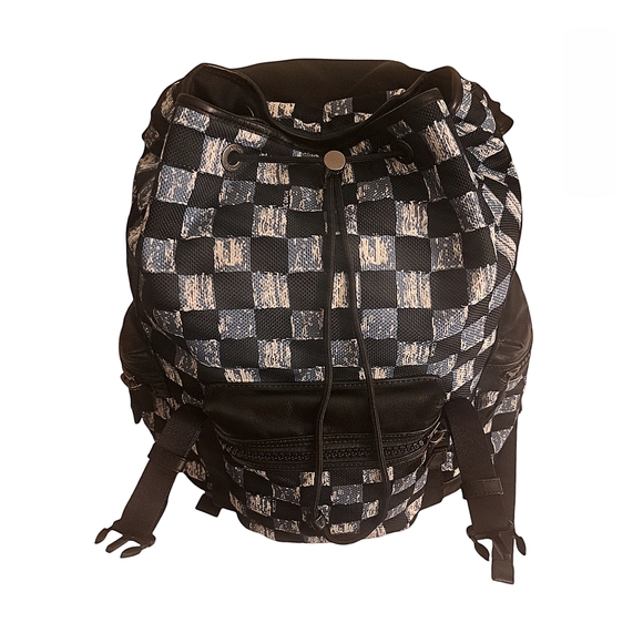 Coach Trek Blue Check Backpack - Picture 5 of 8